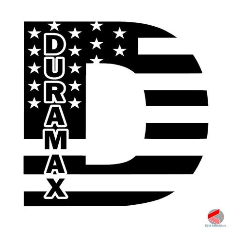 Chevy Duramax Diesel Flag Decal USA