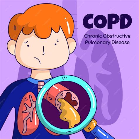 Premium Vector | Hand drawn copd illustration