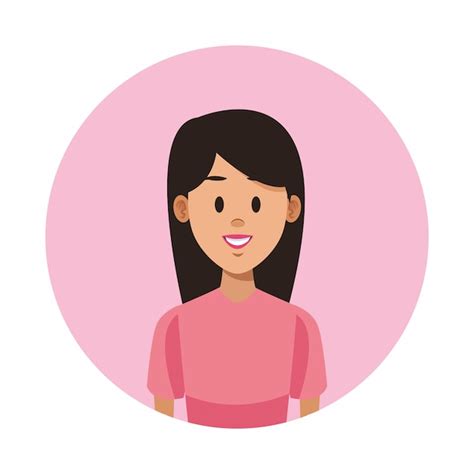 Premium Vector | Woman profile cartoon