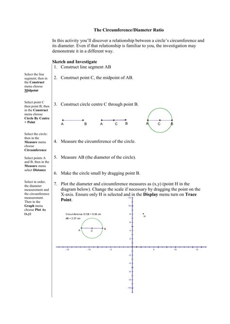 The Circumference/Diameter Ratio