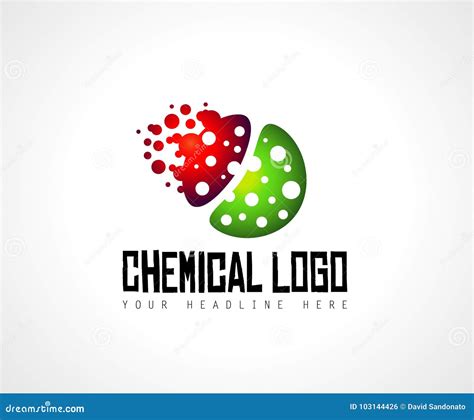 Creative Chemical Colorful Logo Design for Brand Identity, Comp Stock Vector - Illustration of ...