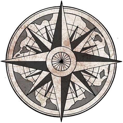 Vintage Compass Rose Transparent Clip Art Library - vrogue.co