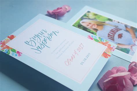 Graduation Announcement Design // Brynn's Custom Announcement Design