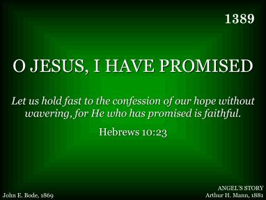 O JESUS, I HAVE PROMISED | R. J. Stevens Music