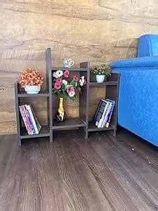 NE Furniture Engineered Wood Side Table/Bookshelf| Storage Shelve for Books Storage Organizer ...