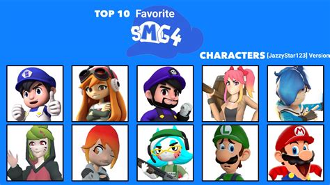 Top 10 Favorite SMG4 Characters [JazzyStar123] Ver by Jazzystar123 on ...