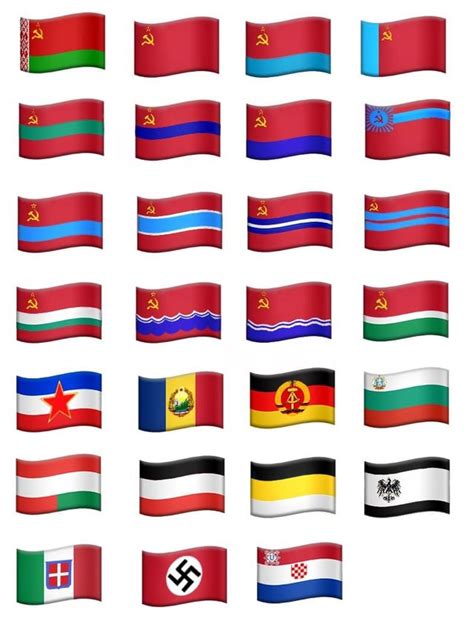 iPhone emoji style historical flags : r/vexillology