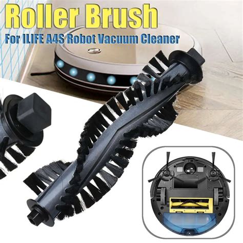 Robot Vacuum Cleaner Spare Parts Roller Brush Black For ILIFE A4S Robot ...