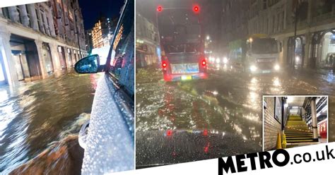 Torrential downpours leave parts of London flooded overnight | Metro News