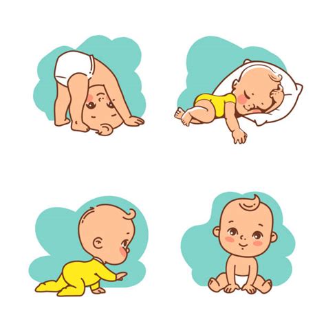 Baby Boy Crawling Clip Art