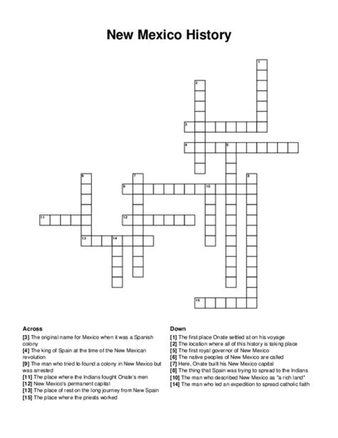 Middle Ages Dates Crossword Puzzle