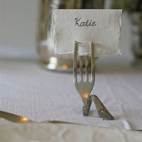 Set Of Four Fork Place Card Holders By The Wedding of my Dreams ...