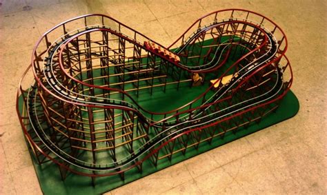 O-Scale Wooden Comet roller coaster — CoasterDynamix | Model trains, Model train table, Model ...