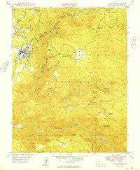 Map of Tuolumne, Tuolumne County, CA in 1949 | Pastmaps