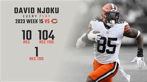 David Njoku Week 15 | Every Target and Catch vs Chicago Bears | 2023 ...