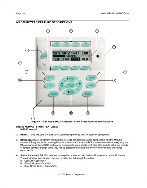 183 Mrc Keypads 08901180C User Manual