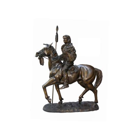 Bronze Native American on Horse Sculpture - Florida Bronze Statues ...