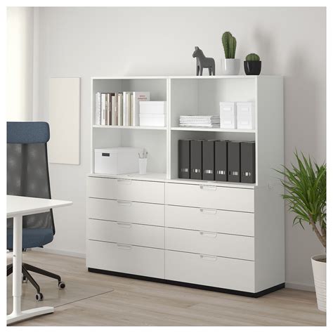 IKEA GALANT Storage combination with drawers | Home office design, Home office space, Home ...