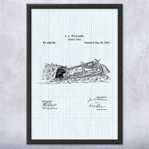 Framed Gun Powered Mouse Trap Wall Art Print Exterminator - Etsy