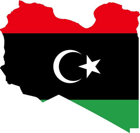 Flag map of Libya | Symbol Hunt