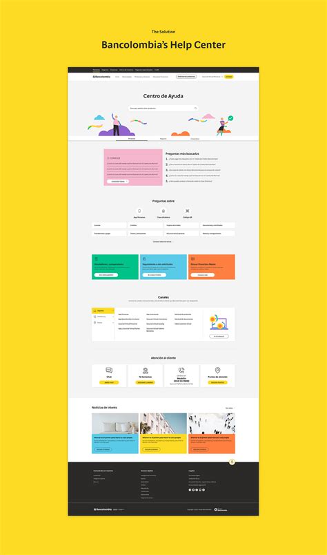 Bancolombia - Help Center on Behance