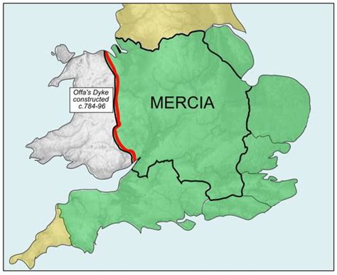 Mercia - Wikipedia | English history, Anglo saxon kingdoms, Anglo saxon