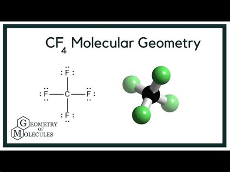 CF4 Molecular Geometry, Bond Angles & Electron Geometry (Carbon ...