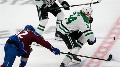 Stars center Roope Hintz out for Game 5 against the Avalanche with ...