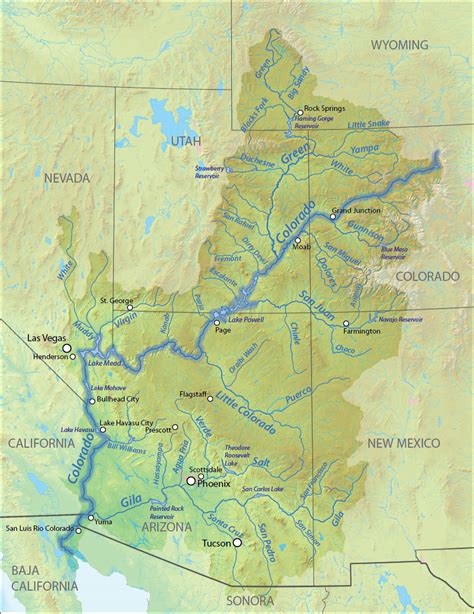 List of tributaries of the Colorado River - Wikipedia