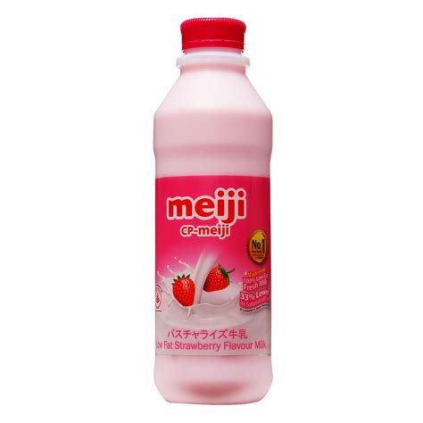 Meiji Strawberry Flavour Milk | RedMart Online Supermarket, Grocery ...