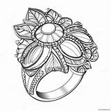 Jewelry Coloring Page 13430 10556 sketch template