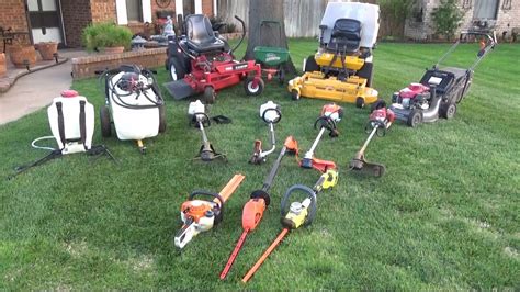 LAWN CARE EQUIPMENT SETUP 2017 - YouTube