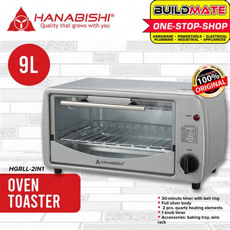 HANABISHI Oven Toaster 9L 650W Electric Oven Knob Multipurpose Microwave Toaster Baking Electric ...