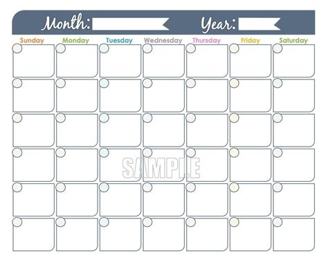 free printable blank calendar 123calendarscom - free blank calendar ...