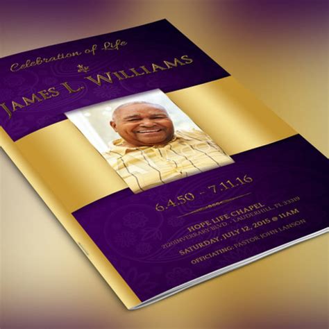 Obituary Funeral Program Templates - 57 Sample, PSD, Publisher