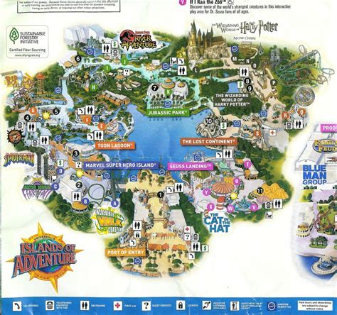 2010 2-Park Universal Orlando Map | Universal studios orlando trip ...