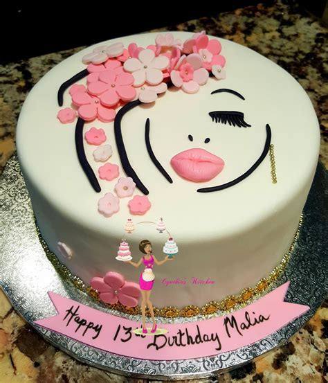 Floral face cake Birthday Cake, Cakes, Happy, Desserts, Floral, Food ...