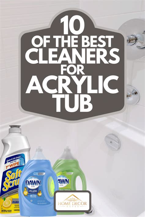 10 Of The Best Cleaners For Acrylic Tub | Acrylic tub, Best tub cleaner, Best cleaner