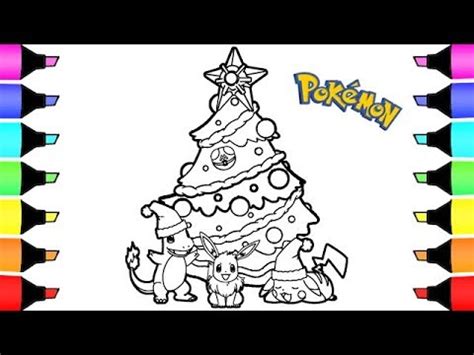 Pikachu Christmas Coloring Pages