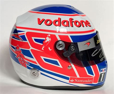 » Jenson Button signed 1:2 scale helmet