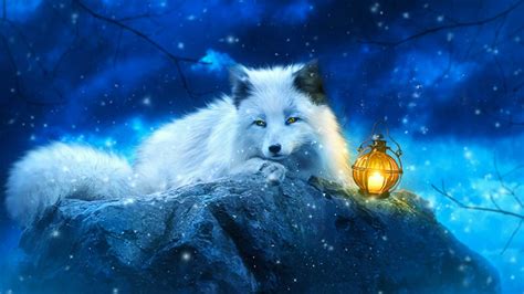 Desktop Arctic Fox Wallpaper | WhatsPaper