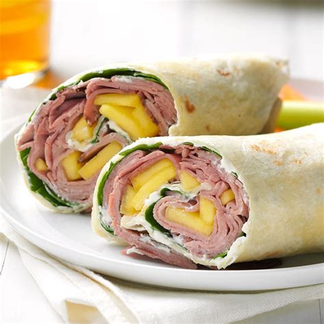 Tropical Beef Wrap | Recipe | Sandwich wraps recipes, Cold sandwich ...