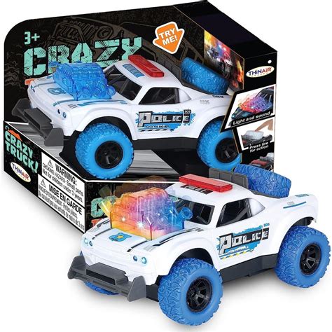 Crazy Truck - Police Car Lights & Sound - Toys & Co. - Thin Air Brands