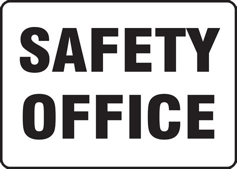 Office Safety Signs