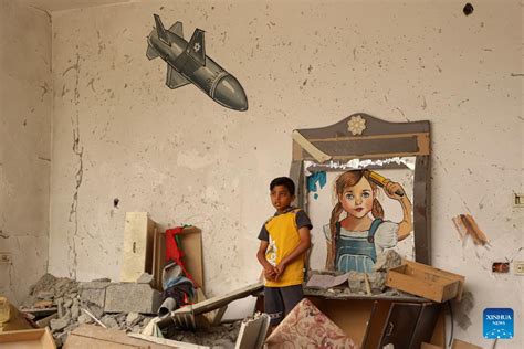 Feature: Art exhibition held in Gaza to reflect children's woes in Gaza-Israeli tensions ...