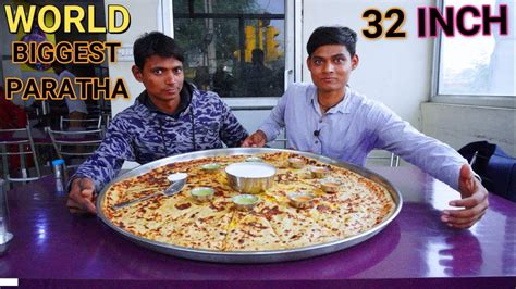 Biggest Paratha of the World | 32 Inch Paratha | Jaipur Food Tour ...