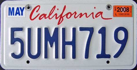 Printable Temporary License Plate California