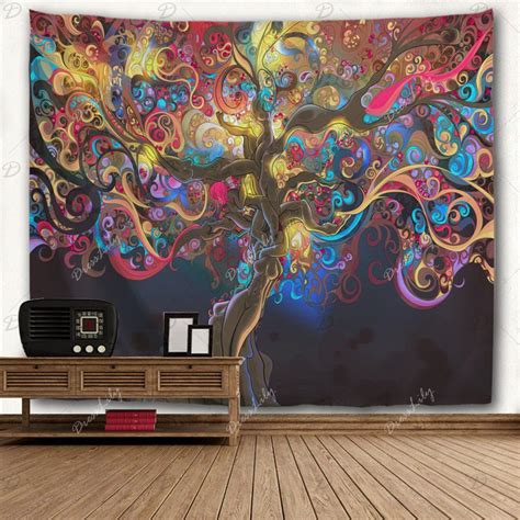 DressLily.com: Photo Gallery - Tree Of Life Print Tapestry Wall Hanging Art