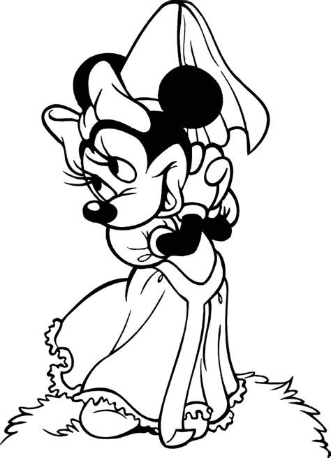 Princess Minnie Mouse Coloring Pages at GetColorings.com | Free ...