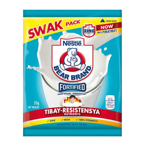 Bear Brand Fortified Milk Swak Pack 33g / 8’s – iMart Grocer